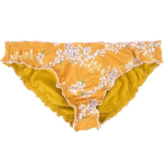 JESSICA Simpson Lettuce-Edge Bikini Swim Bottoms - Picture 1 of 6